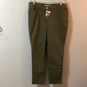 Olive green chinos